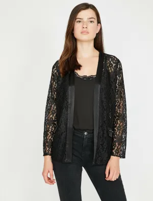 10631 Black Lace Jacket