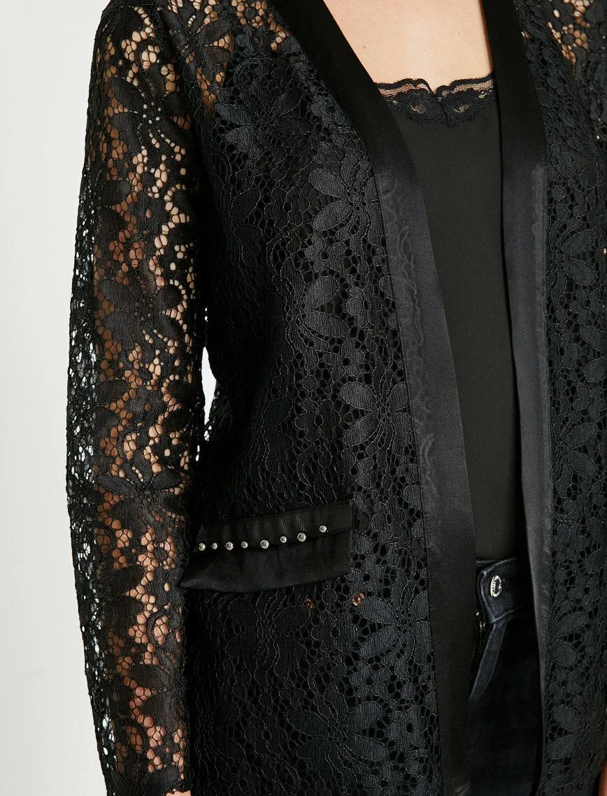 10631 Black Lace Jacket