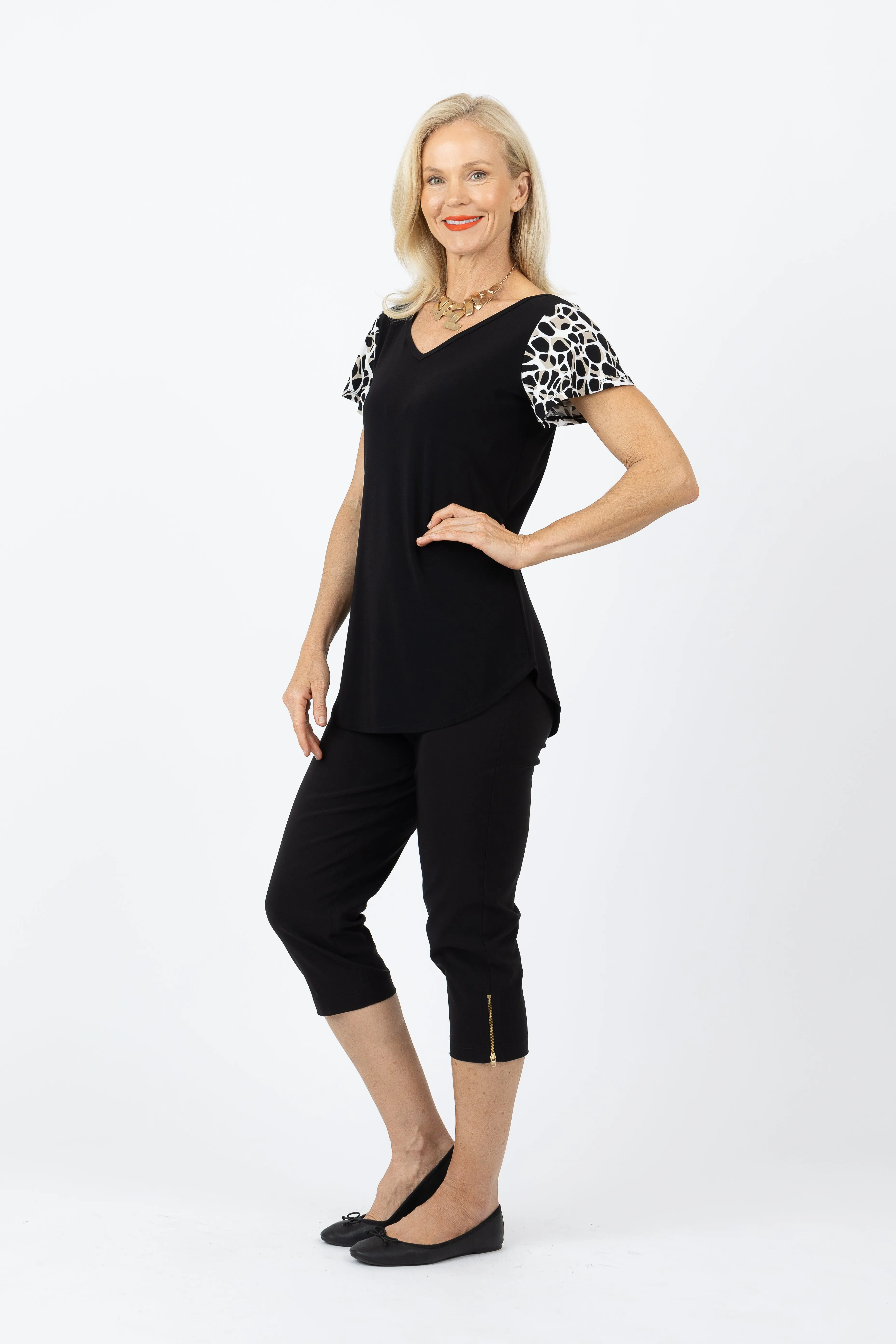 5302 Two Way Top - Pebbles