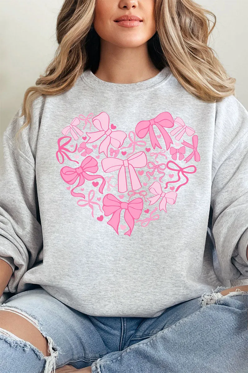 All The Bows Valentine Heart Unisex NuBlend Crew Sweatshirt