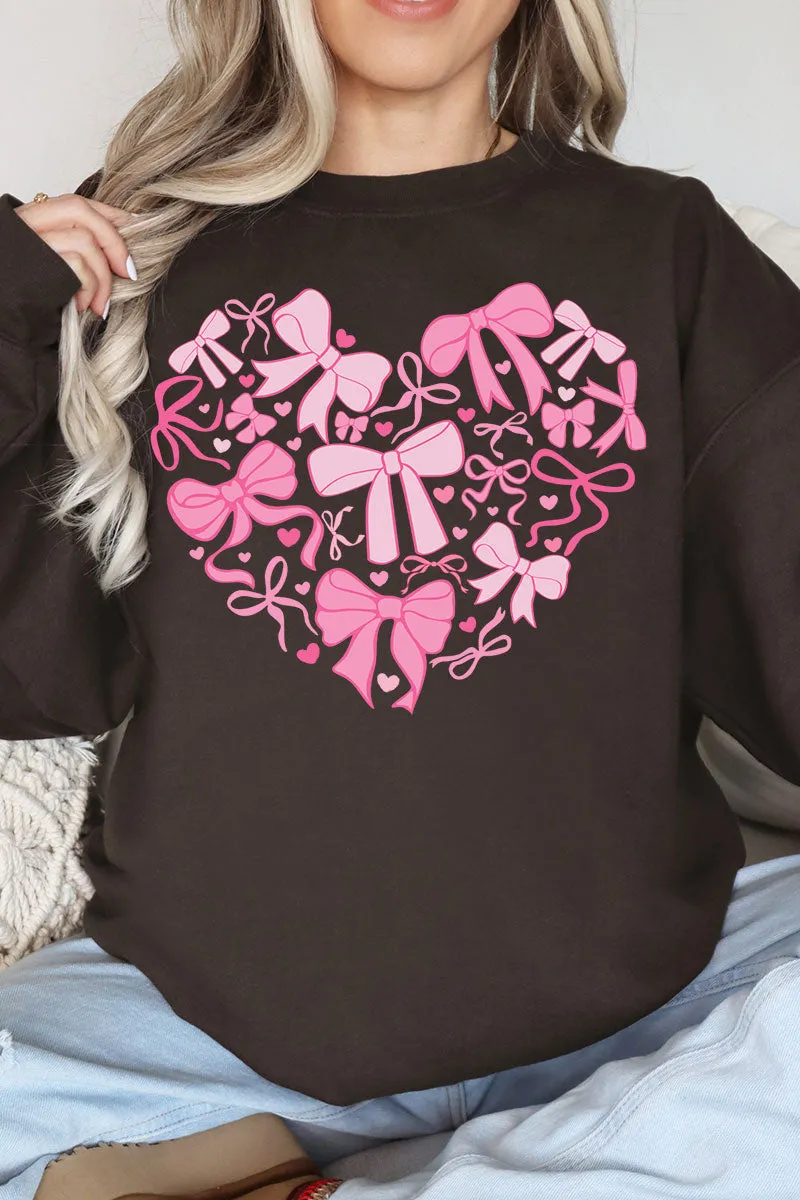 All The Bows Valentine Heart Unisex NuBlend Crew Sweatshirt