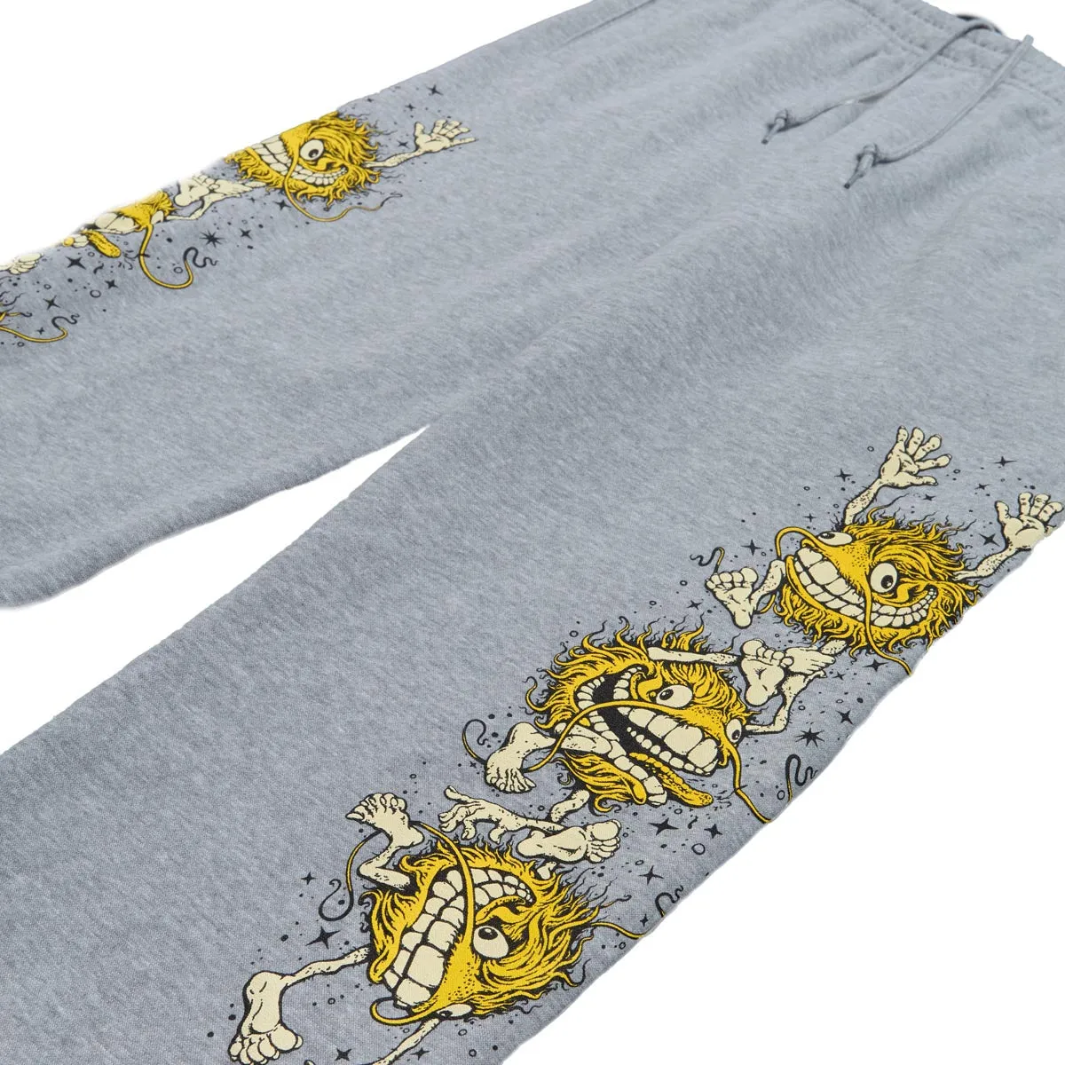 Anti-Hero Grimple Stack Sweat Pants - Heather Grey