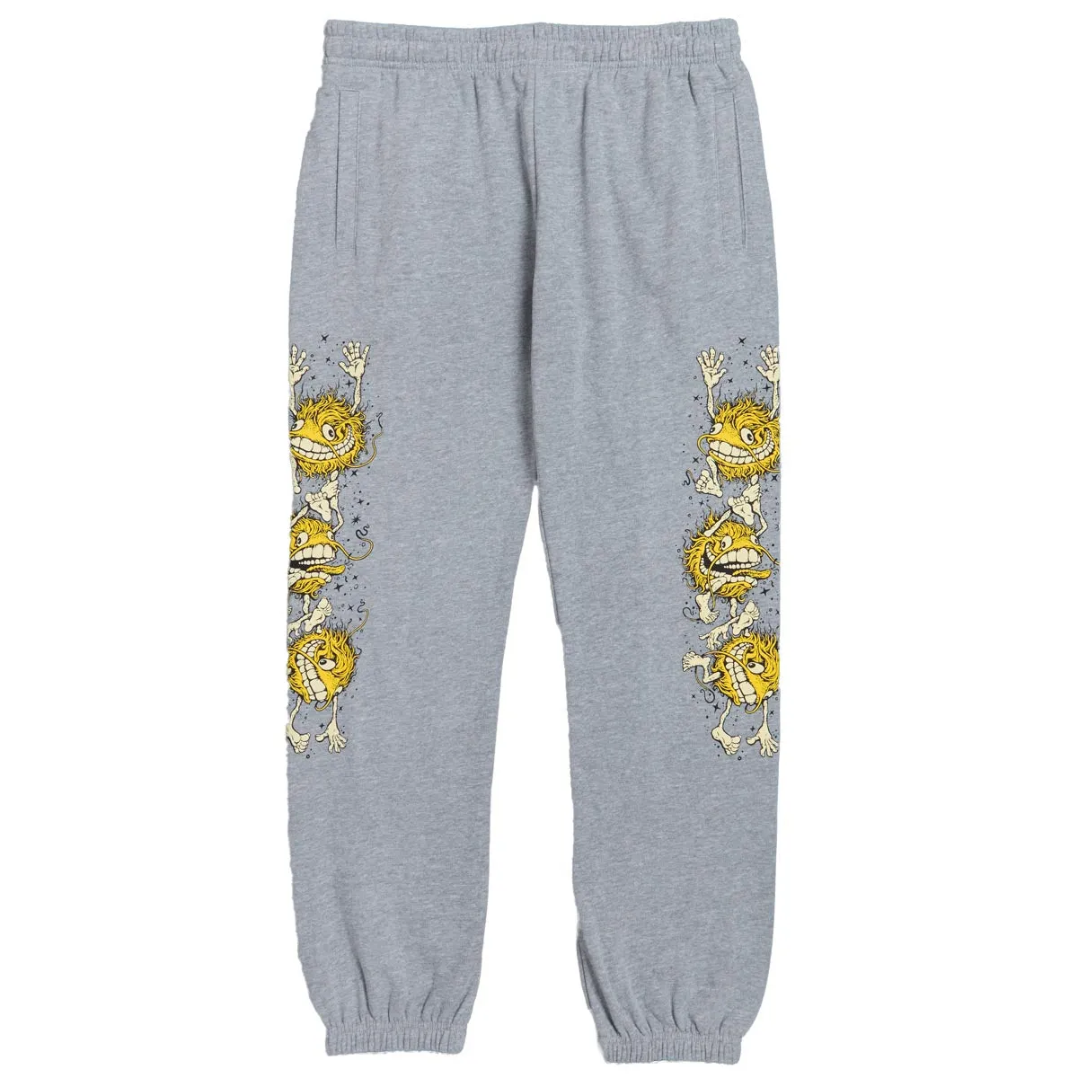 Anti-Hero Grimple Stack Sweat Pants - Heather Grey