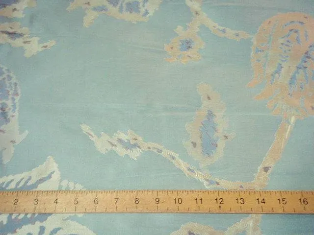 Aqua Champagne - Faux Silk Taffeta Jacquard