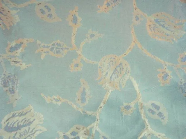 Aqua Champagne - Faux Silk Taffeta Jacquard