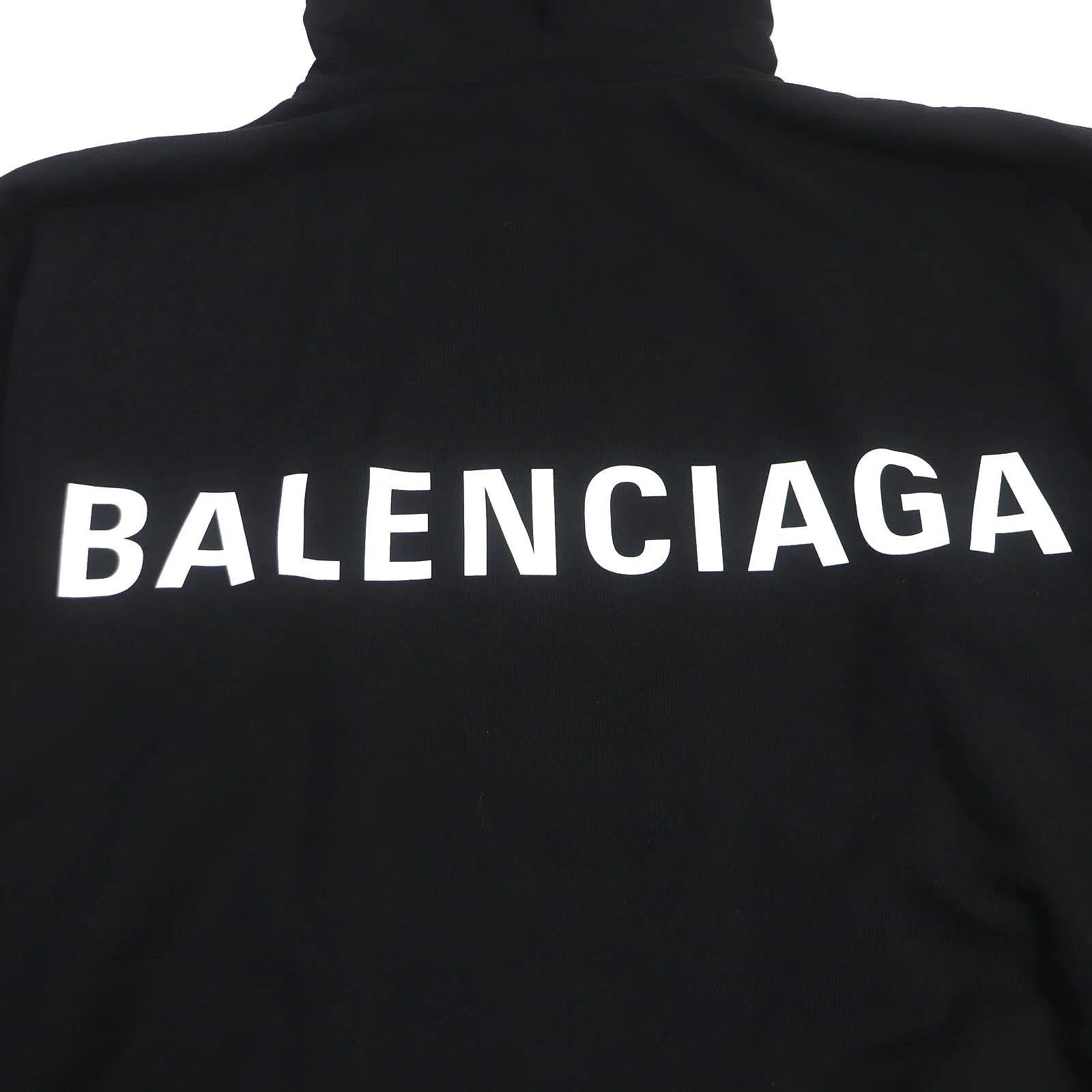 Balenciaga Cotton Logo Print Oversized Hoodie XS