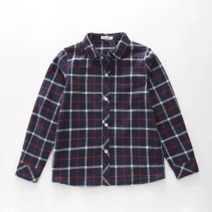 Blue and Red Plaid Shirt
