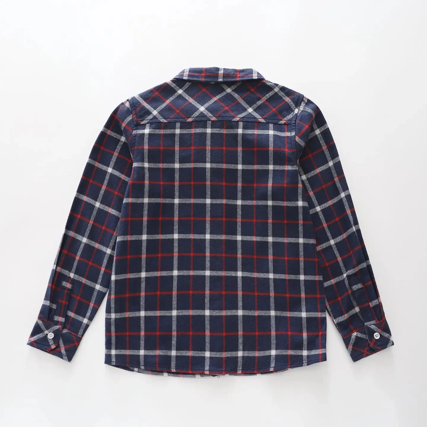Blue and Red Plaid Shirt