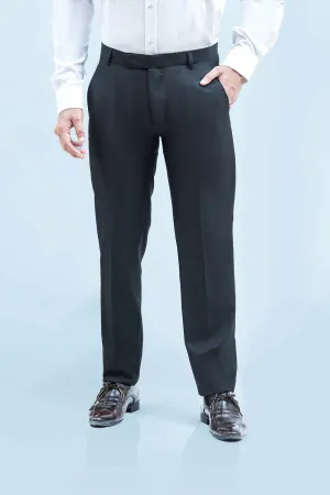 bluebird men's black formal trousers
