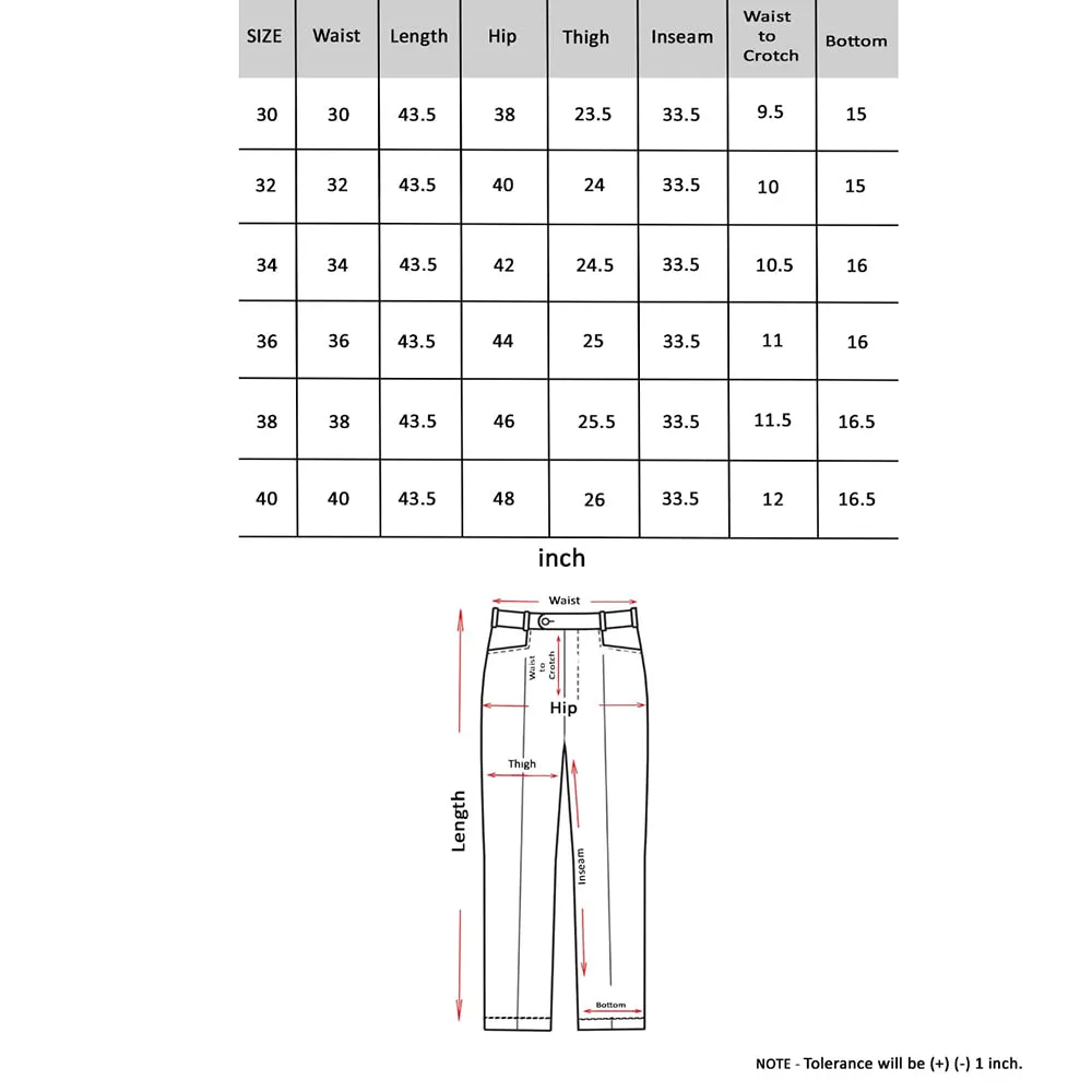 Bluebird Men's Dark Brown Textured Lycra Formal Trousers