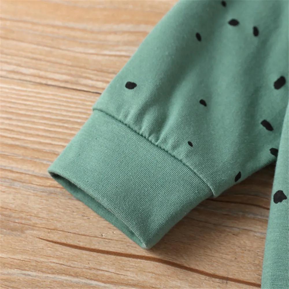 Boys Bear Dolka Dot Long Sleeve Top & Pants