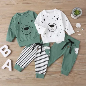 Boys Bear Dolka Dot Long Sleeve Top & Pants