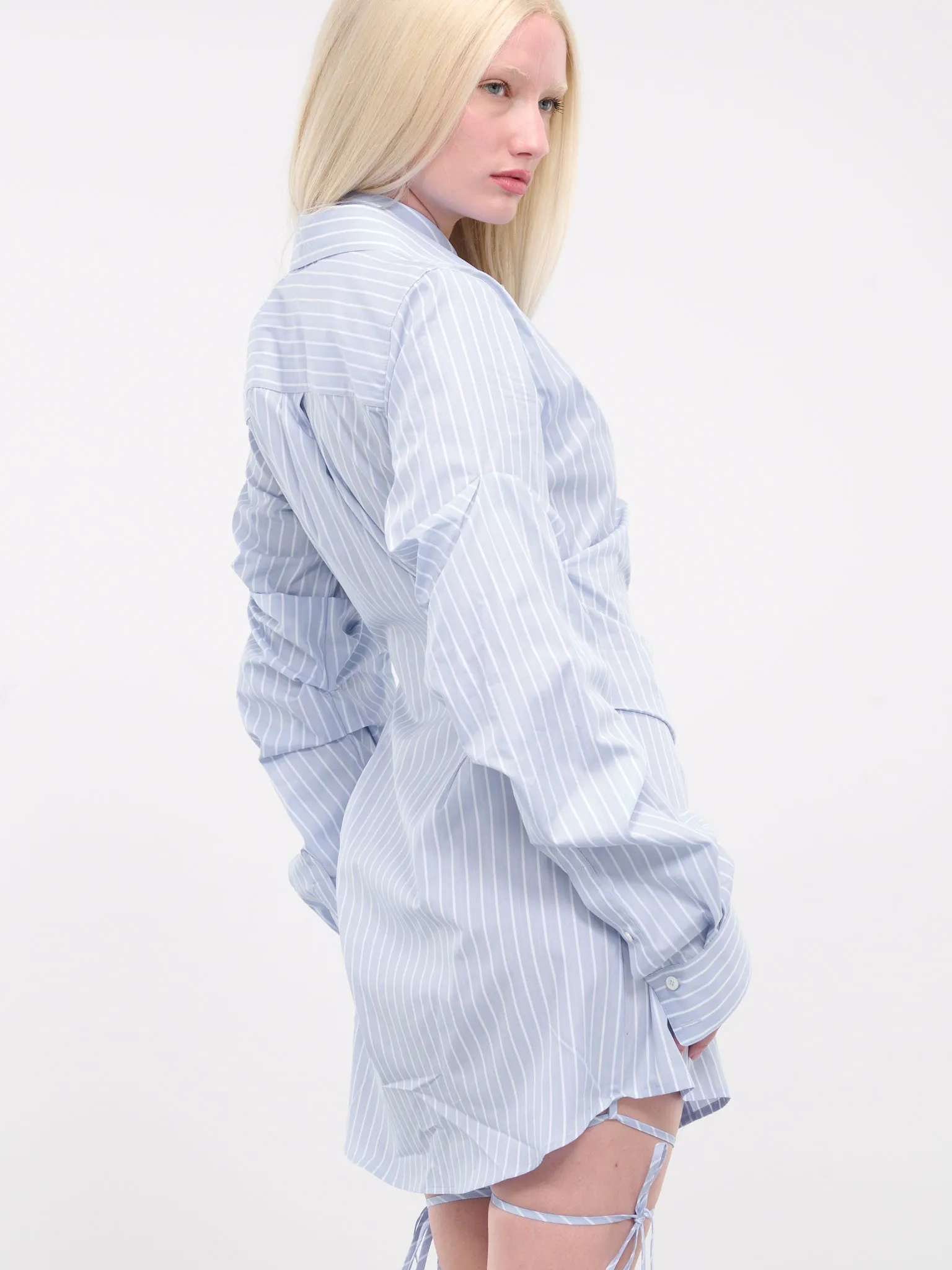 Breakfast Shirt Dress (216-513-BLUE-STRIPE)