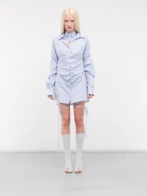 Breakfast Shirt Dress (216-513-BLUE-STRIPE)