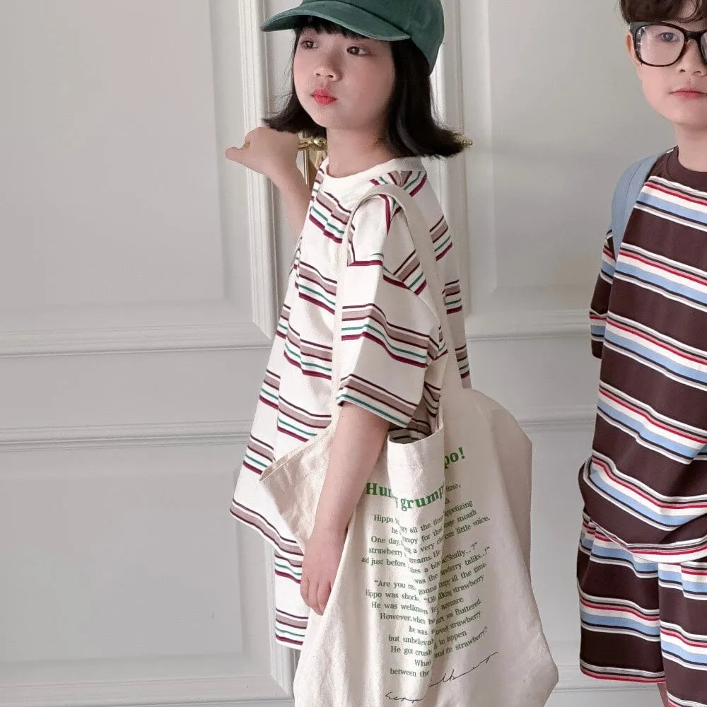 Brother   Sister Casual Striped Summer Set