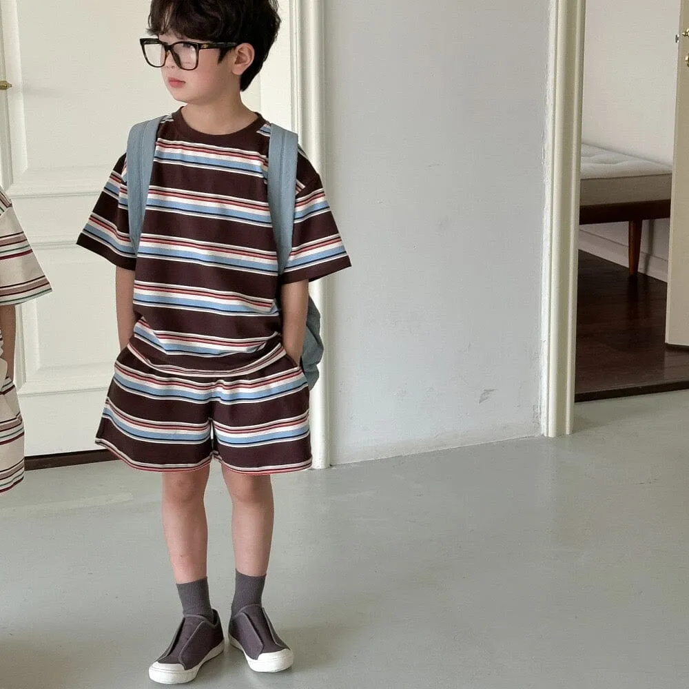 Brother   Sister Casual Striped Summer Set