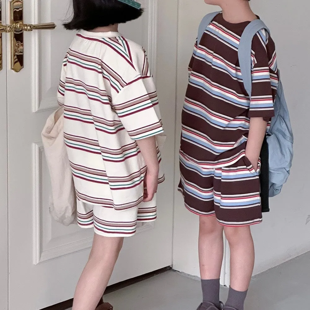 Brother   Sister Casual Striped Summer Set