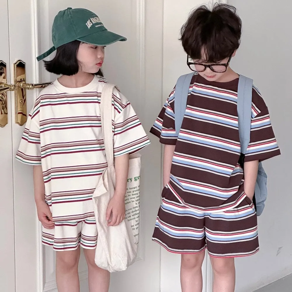 Brother   Sister Casual Striped Summer Set