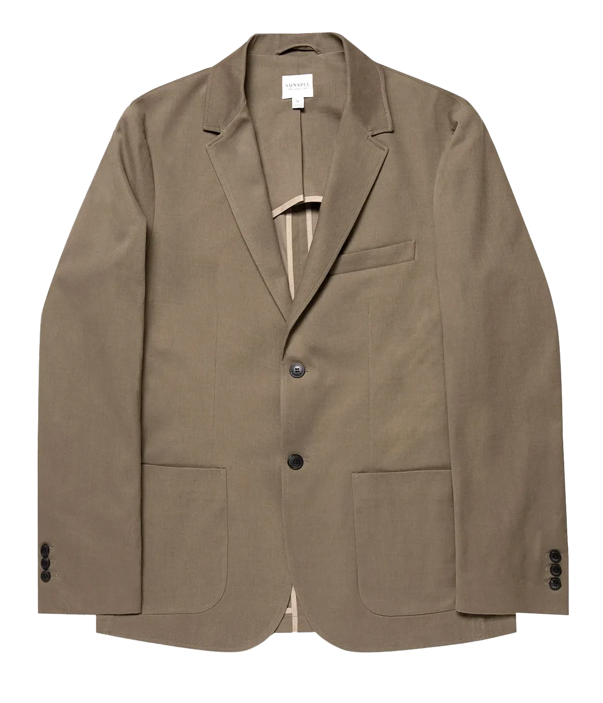 Brushed Cotton Blazer in Sandstone