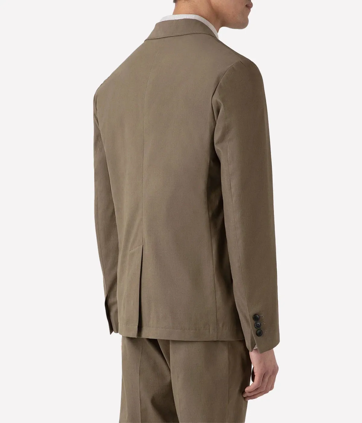 Brushed Cotton Blazer in Sandstone