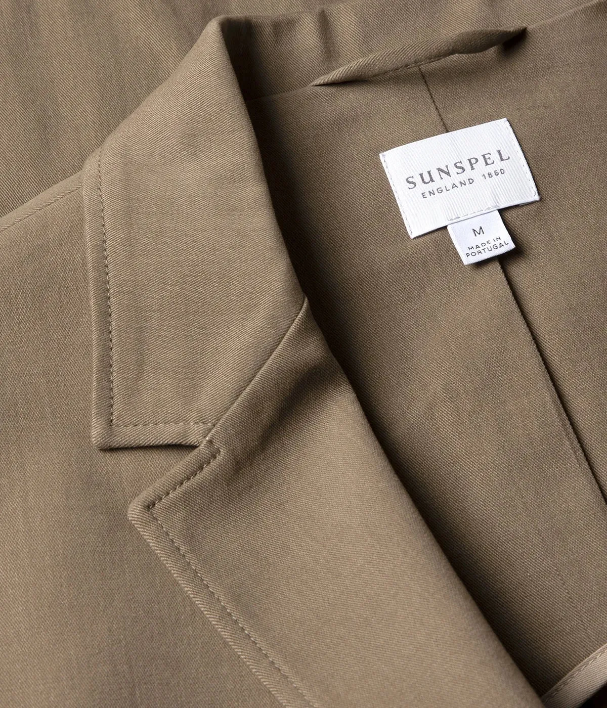 Brushed Cotton Blazer in Sandstone