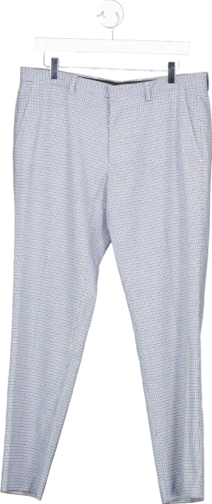 Burton Menswear Blue Skinny Fit Trousers with Stretch UK 34S