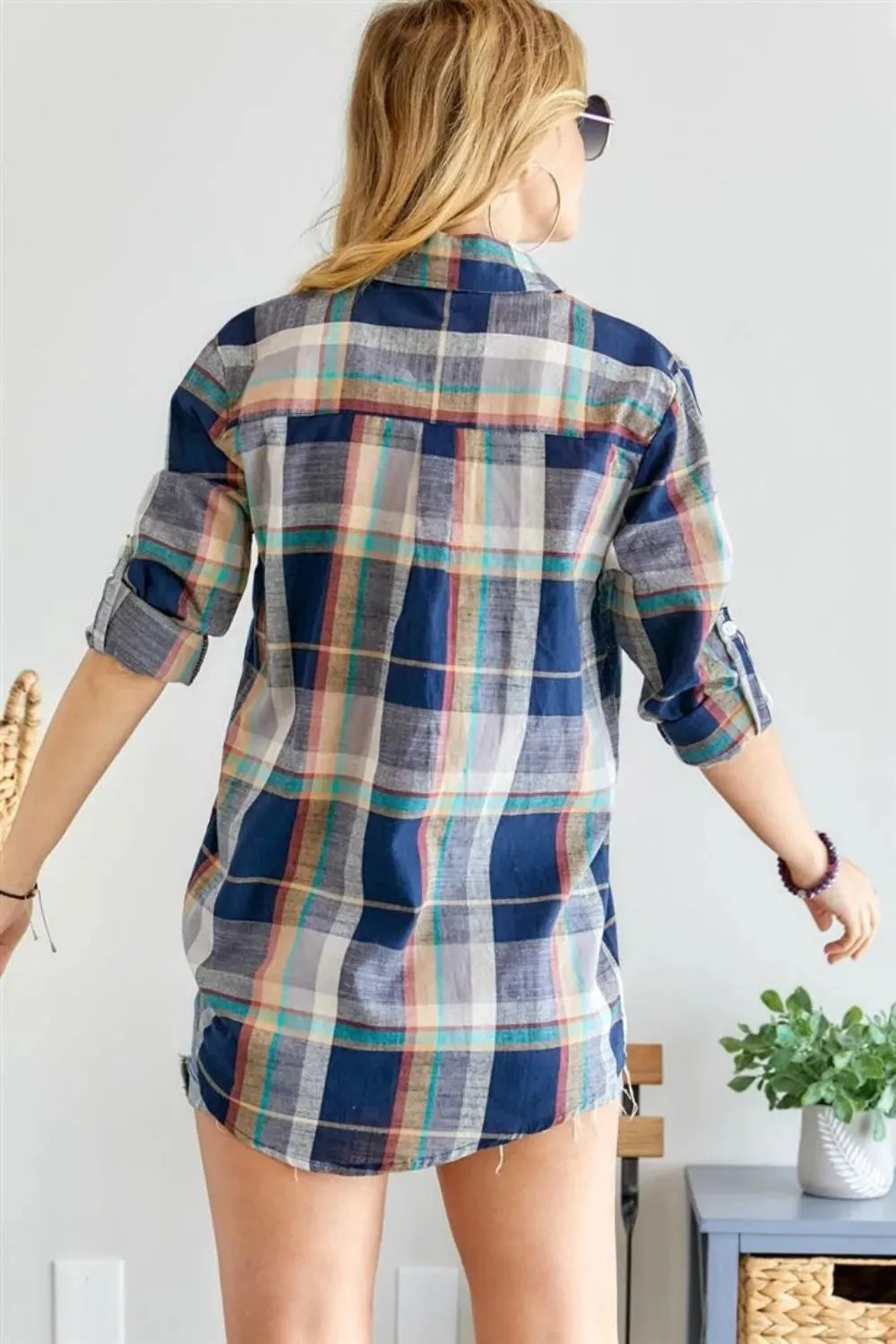 Button Down Plaid Shirt