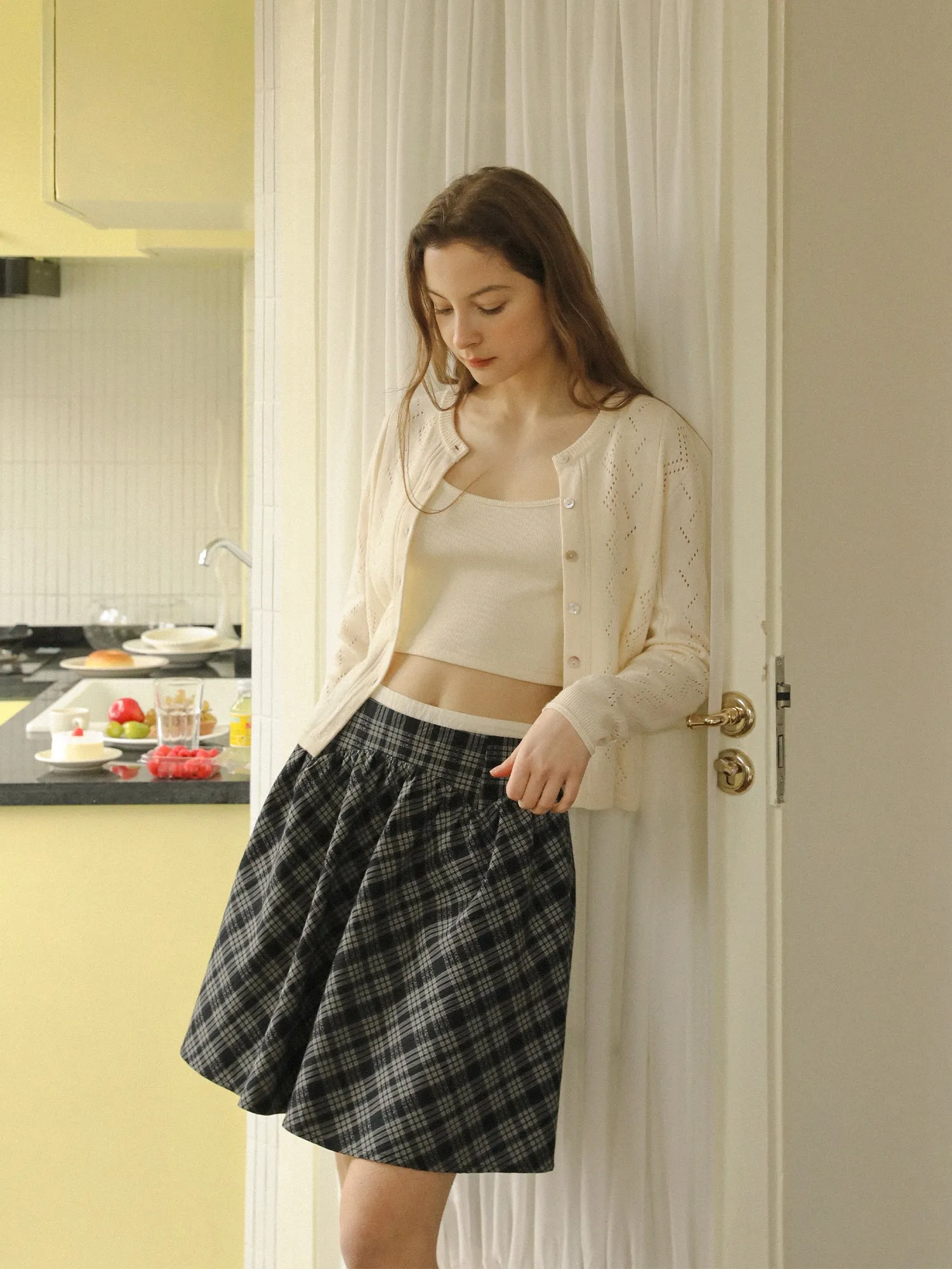 Cardigan Skirt Set