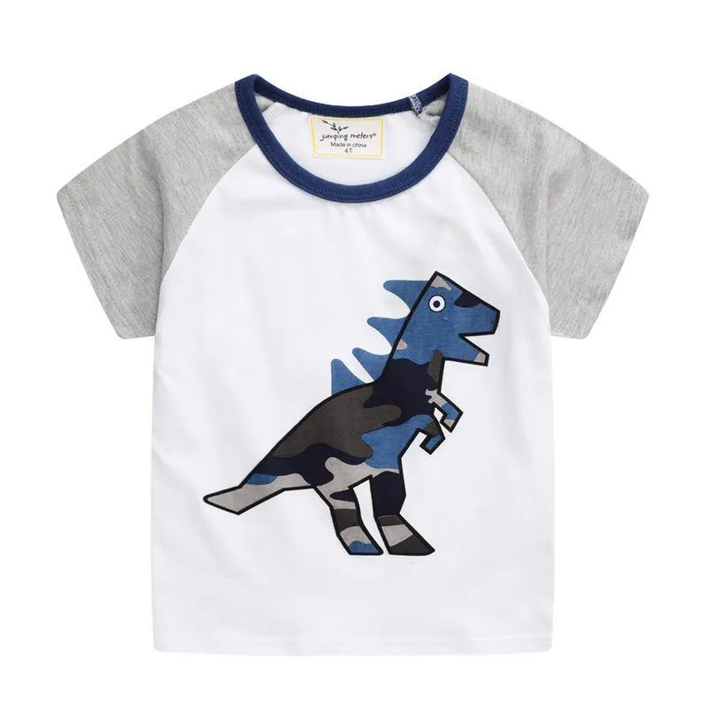CARTOON T-REX PRINTED GRAPHIC TEE