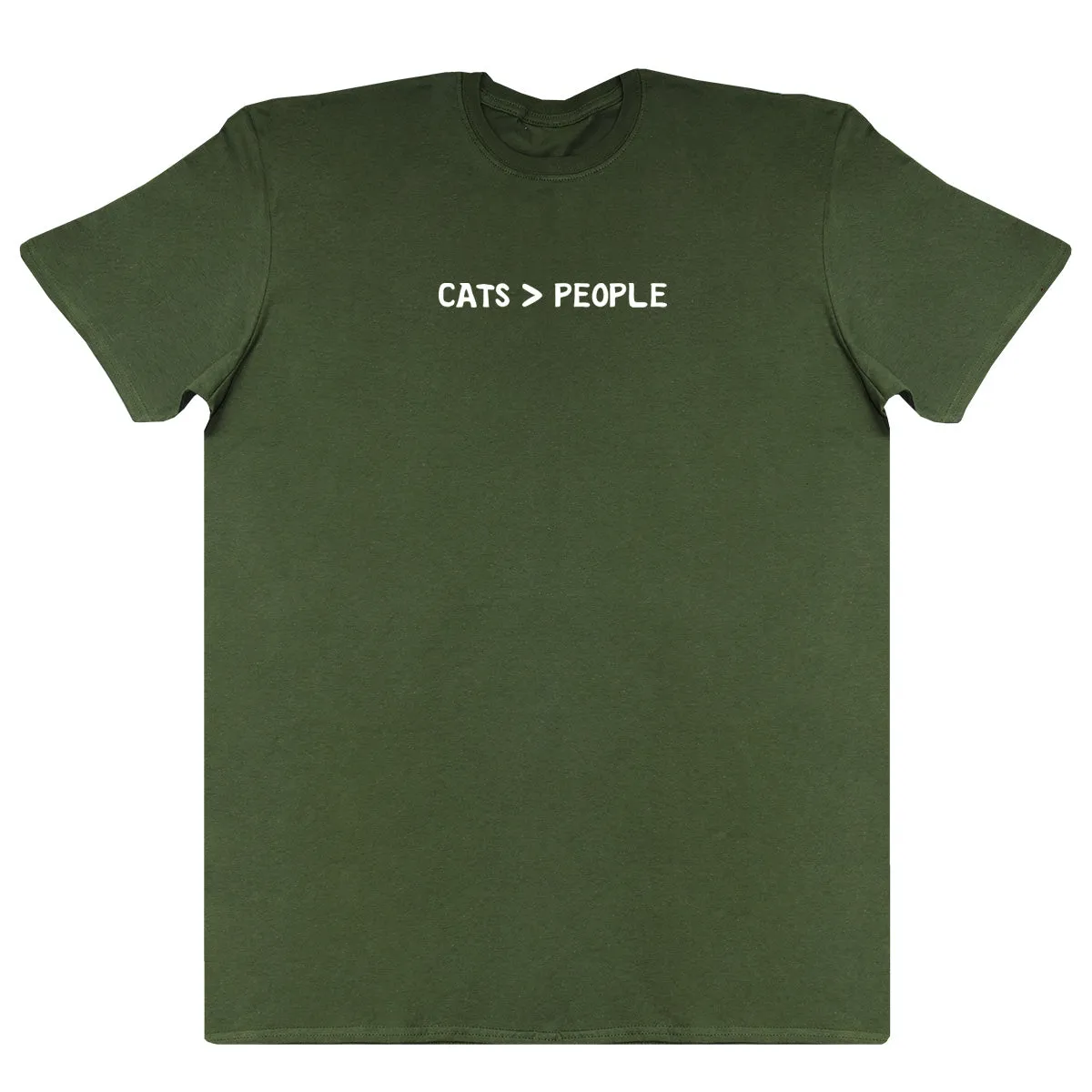 Cats Greater Than People - Kids Oversized Comfy T-Shirt