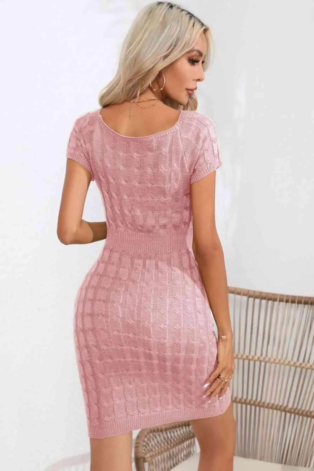 Confidently Chic Short Sleeve Knit Dress