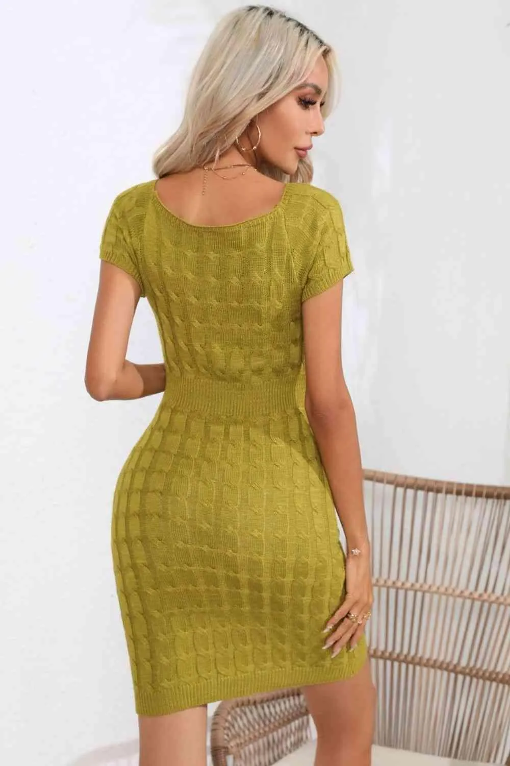 Confidently Chic Short Sleeve Knit Dress