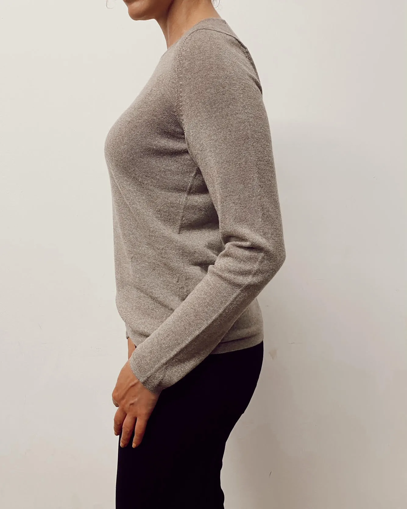 Crew Neck Jumper (Walnut)