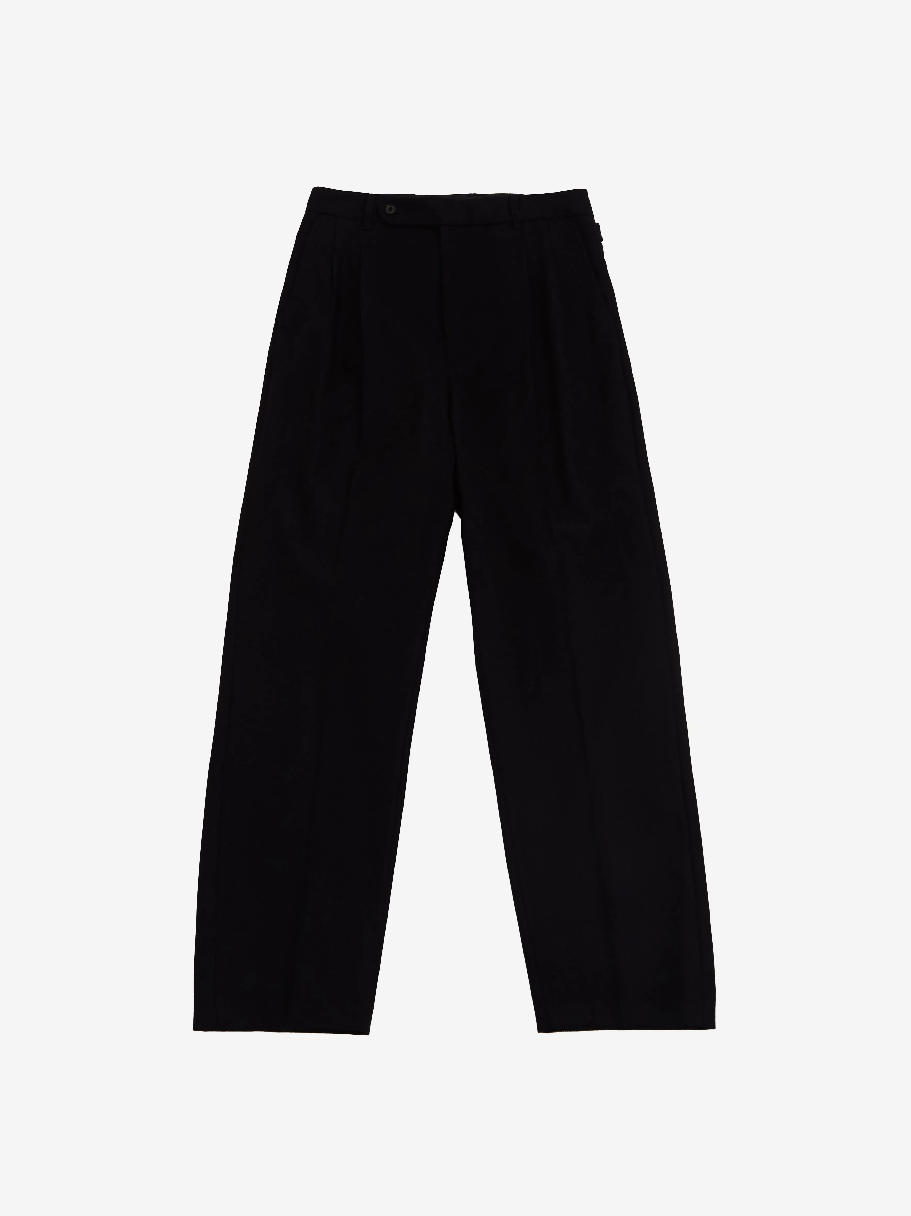 Farah Japan Two Tuck Side Adjustable Pants - Navy