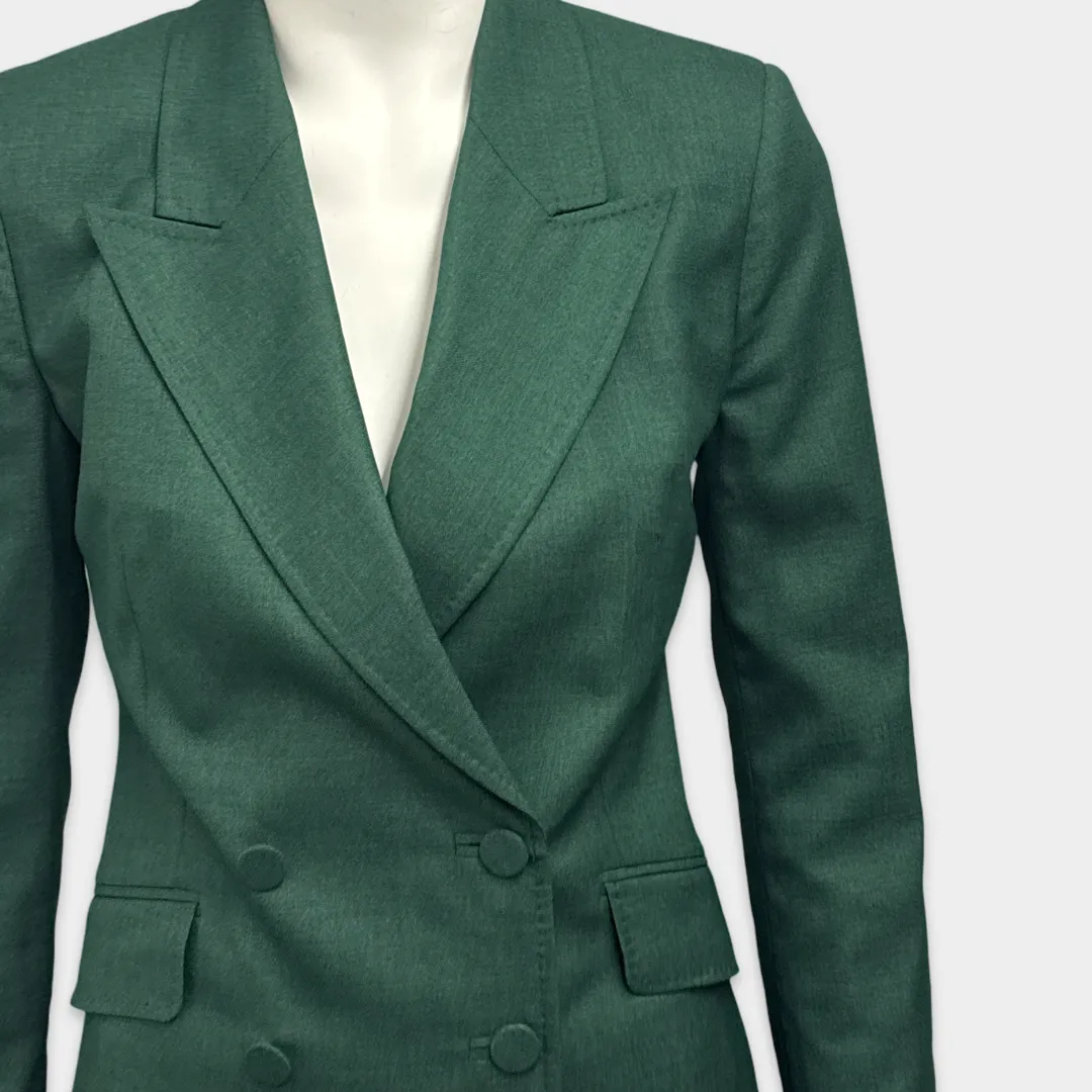 Gabriela Hearst Women's Stephanie double-breasted wool, silk and linen-blend blazer