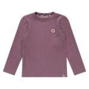 Girls Separates | Magenta Purple Ribbed Long Sleeve | BABYFACE