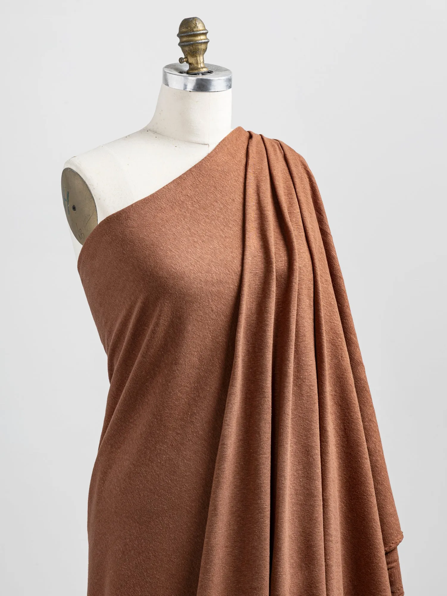 Hemp   Organic Cotton Jersey Knit - Cinnamon