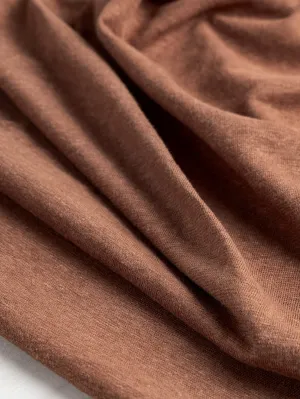 Hemp   Organic Cotton Jersey Knit - Cinnamon