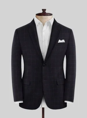 Italian Heliar Midnight Blue Wool Jacket