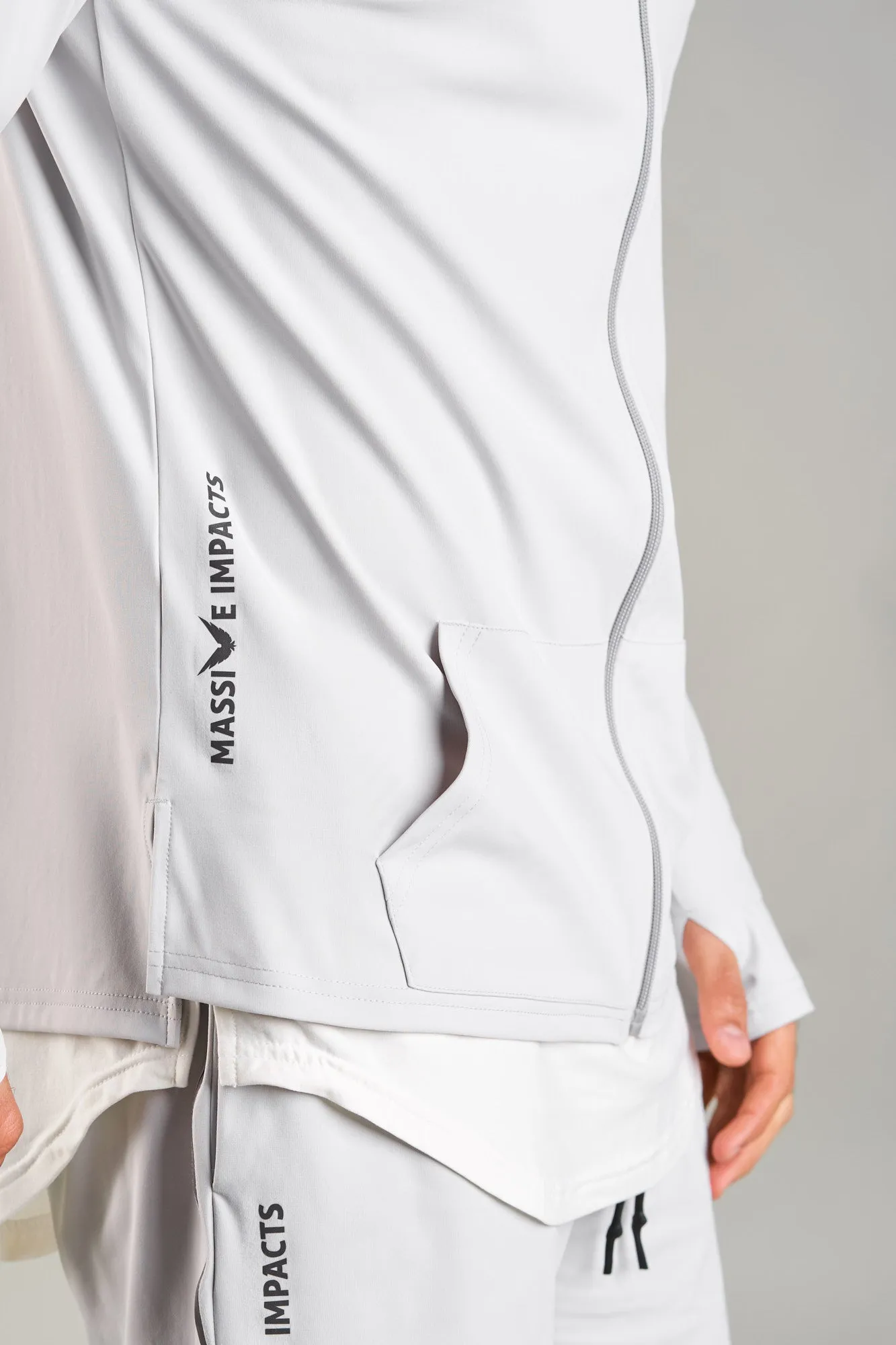 J015MI Recycled Nylon Runner Zip Hoodie
