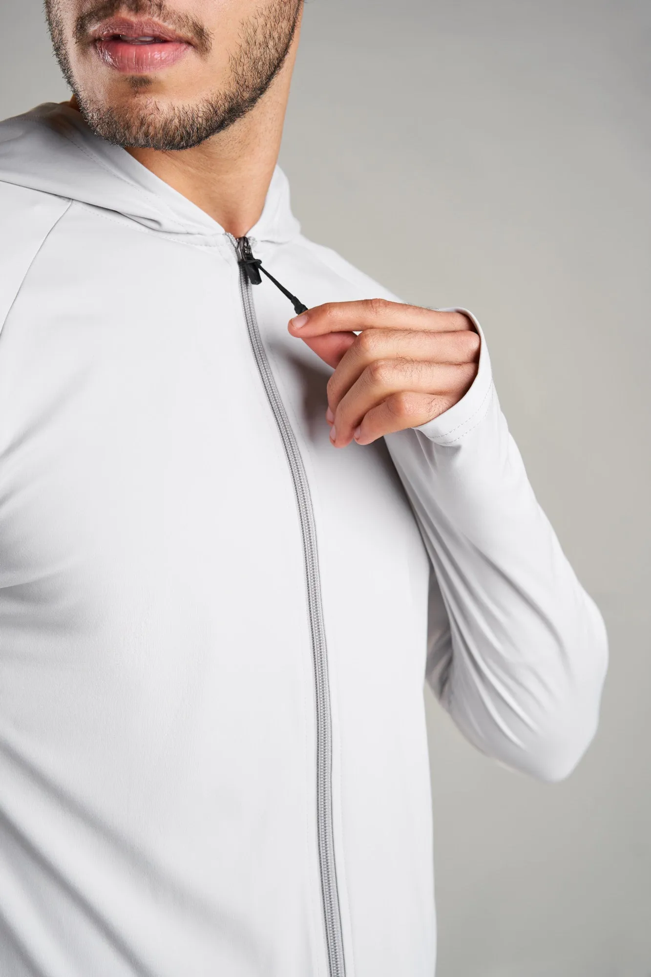 J015MI Recycled Nylon Runner Zip Hoodie