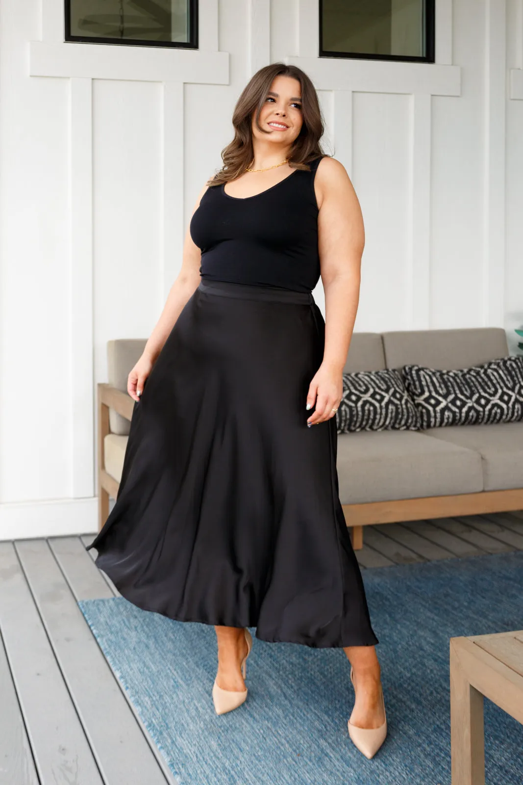 Jodifl Timeless Tale Maxi Skirt in Black