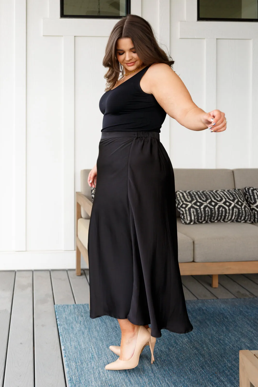 Jodifl Timeless Tale Maxi Skirt in Black