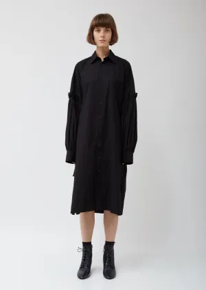 Layered Sleeve Shirtdress