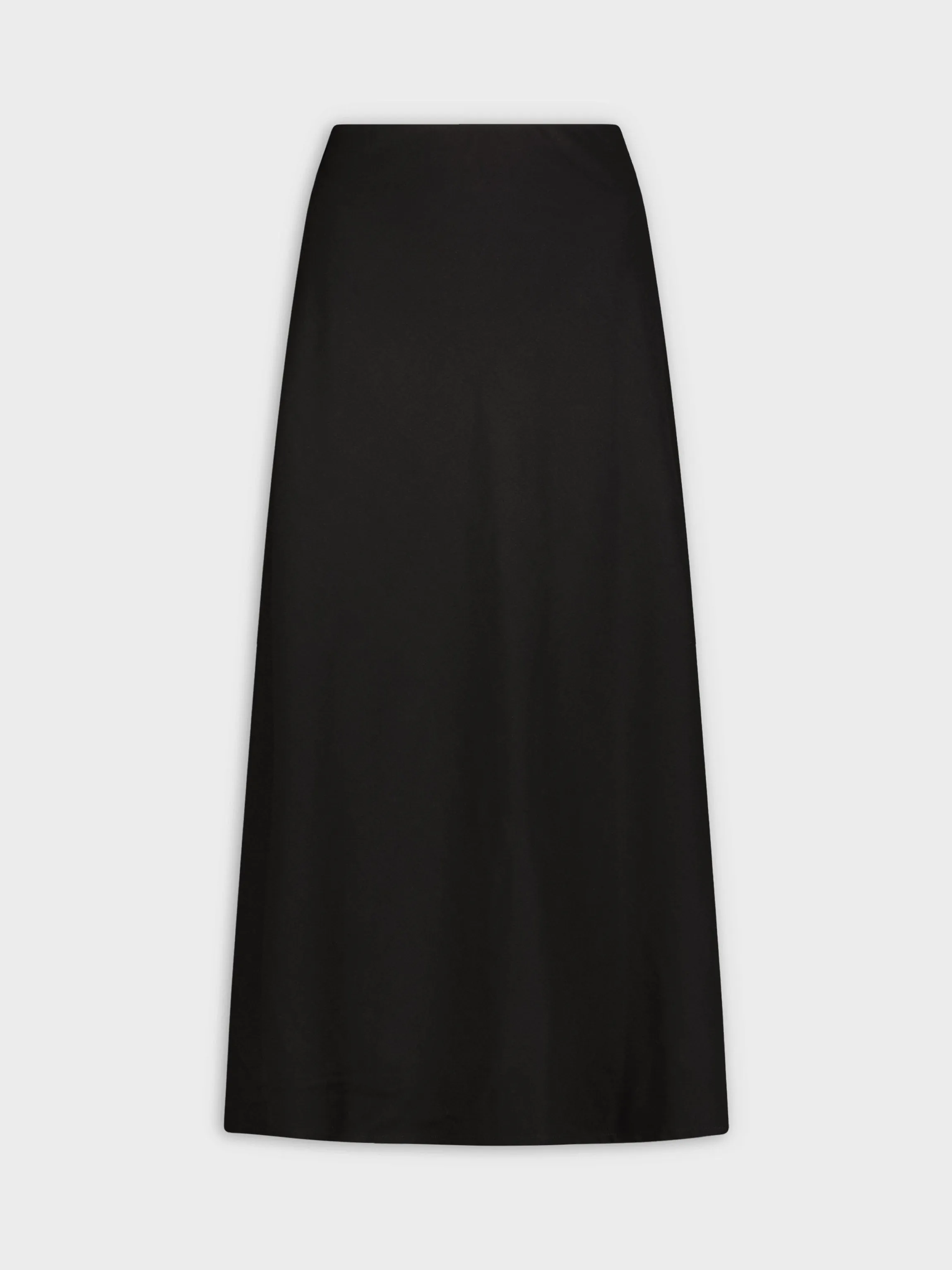 Leather Trim Skirt 36"-Black