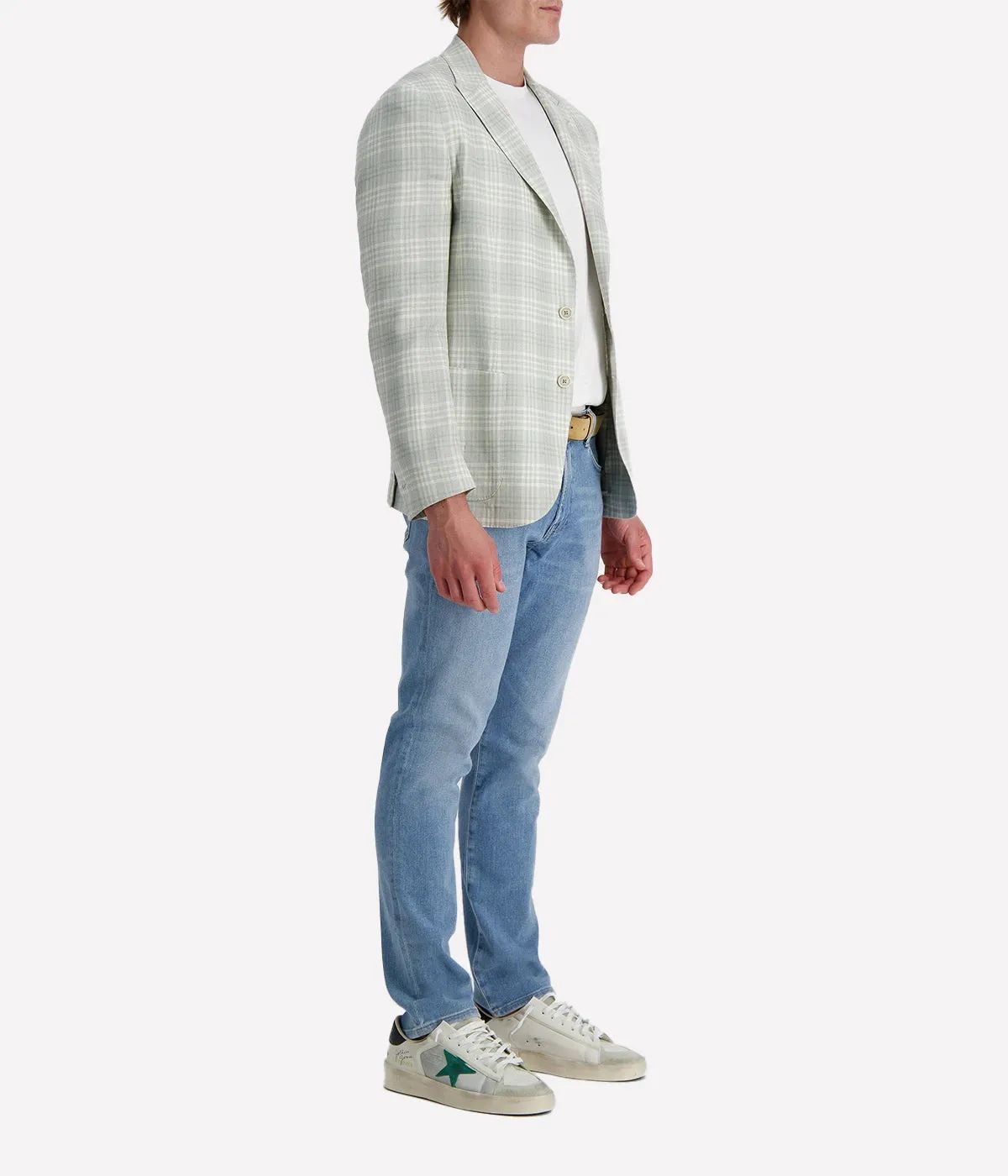 Mens Blazer in Military Green