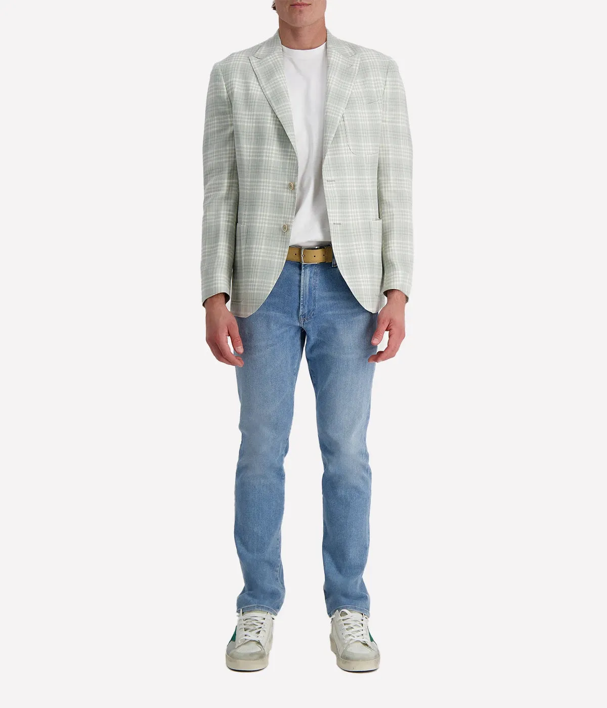 Mens Blazer in Military Green