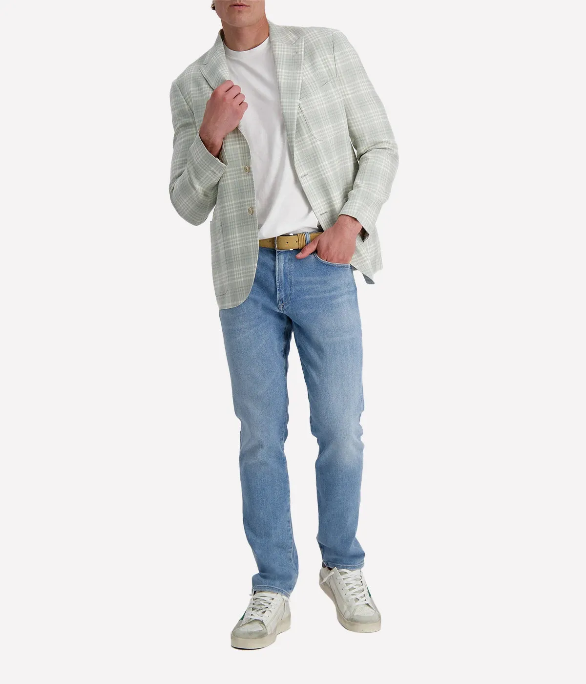 Mens Blazer in Military Green