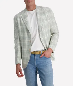 Mens Blazer in Military Green