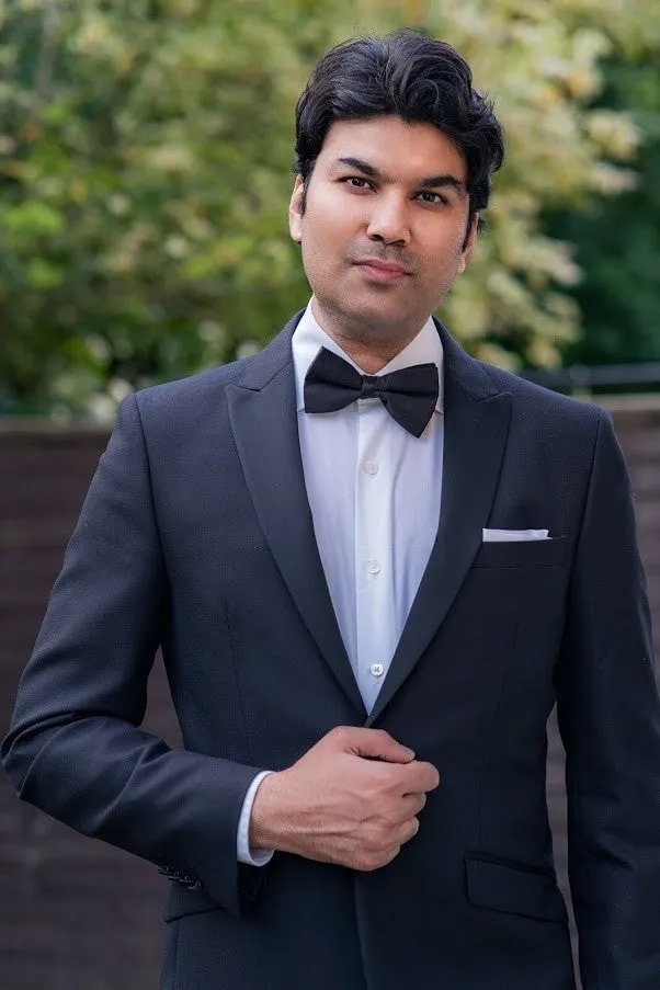 Menswearr Essentials Black Slim Fit Two Piece Premier Dinner Suit